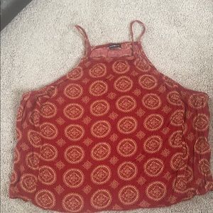 Brandy Melville Red Print Tank